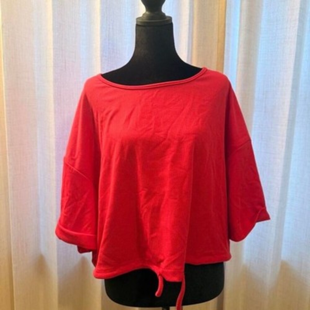 Shein-curve-plus Women's Red and Pink Blouse